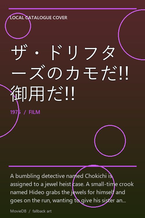 ザ・ドリフターズのカモだ!!御用だ!! poster