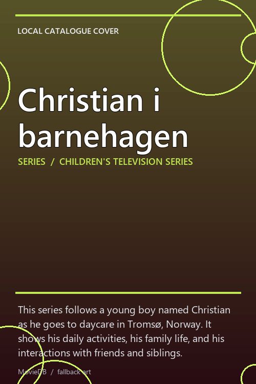 Christian i barnehagen poster