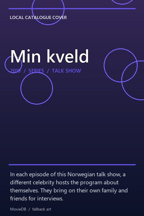 Min kveld poster