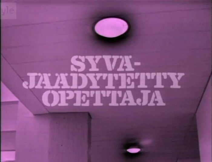 Syväjäädytetty opettaja poster
