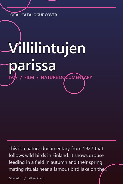 Villilintujen parissa poster
