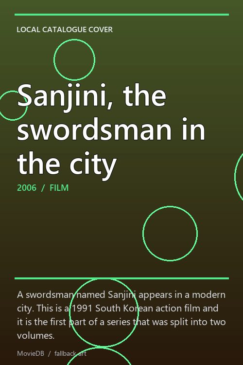 Sanjini, the swordsman in the city poster