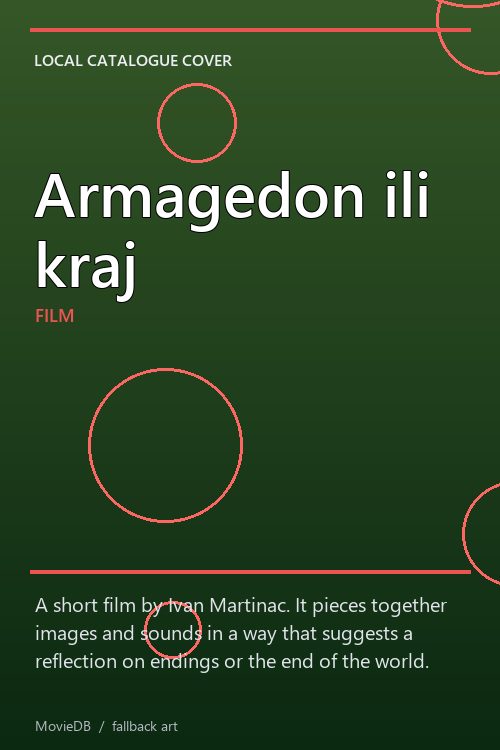 Armagedon ili kraj poster