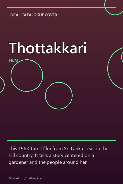 Thottakkari poster