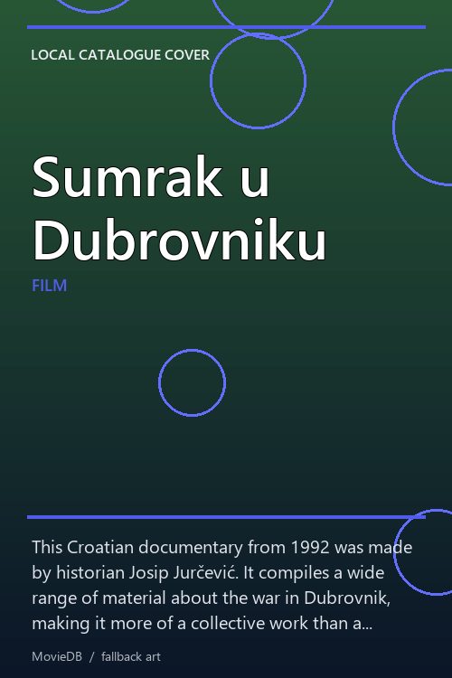 Sumrak u Dubrovniku poster