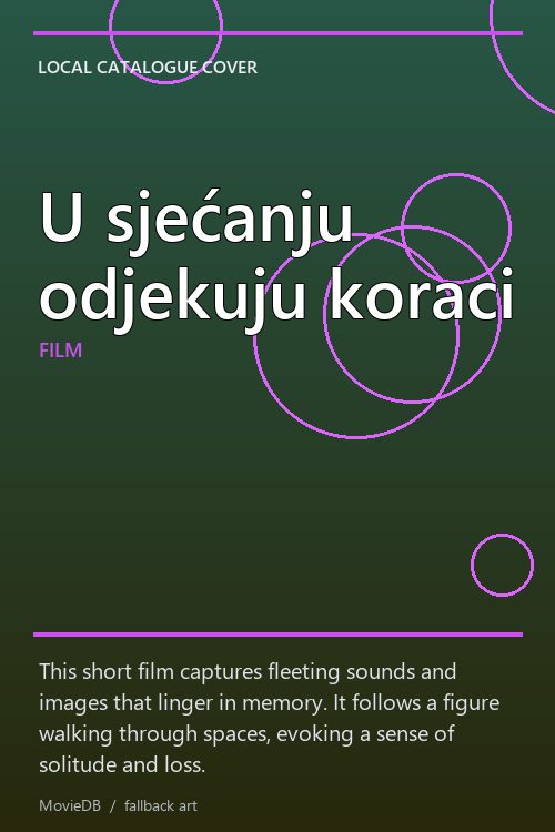 U sjećanju odjekuju koraci poster