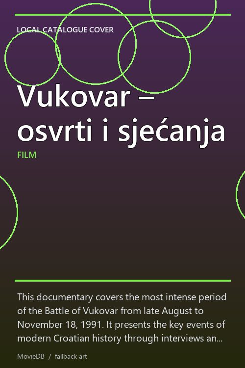 Vukovar – osvrti i sjećanja poster