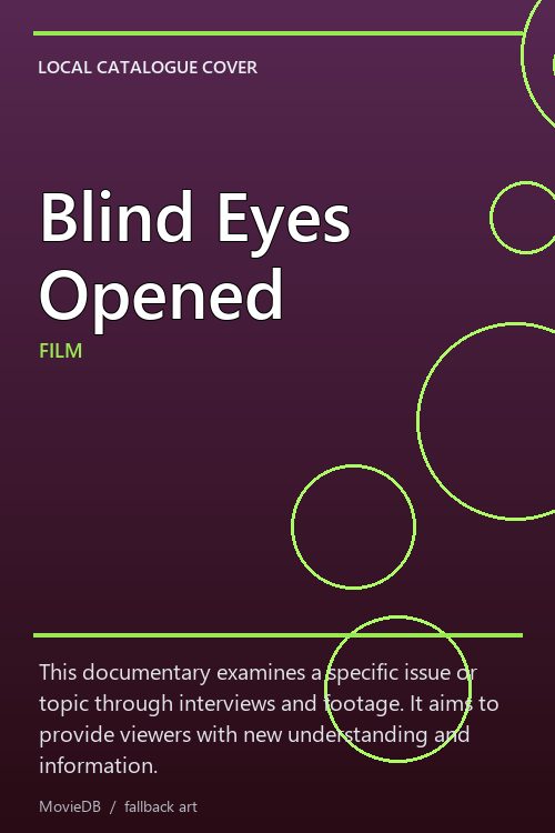 Blind Eyes Opened poster