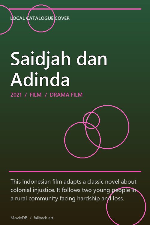 Saidjah dan Adinda poster