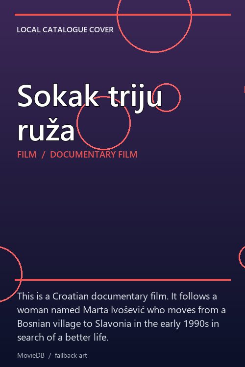 Sokak triju ruža poster