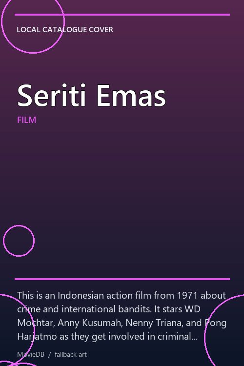 Seriti Emas poster