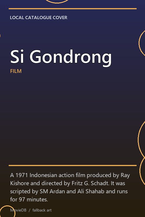 Si Gondrong poster