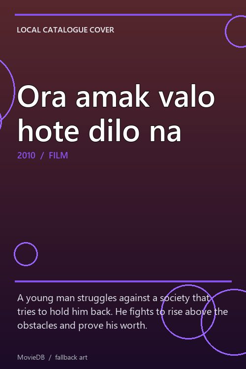 Ora amak valo hote dilo na poster