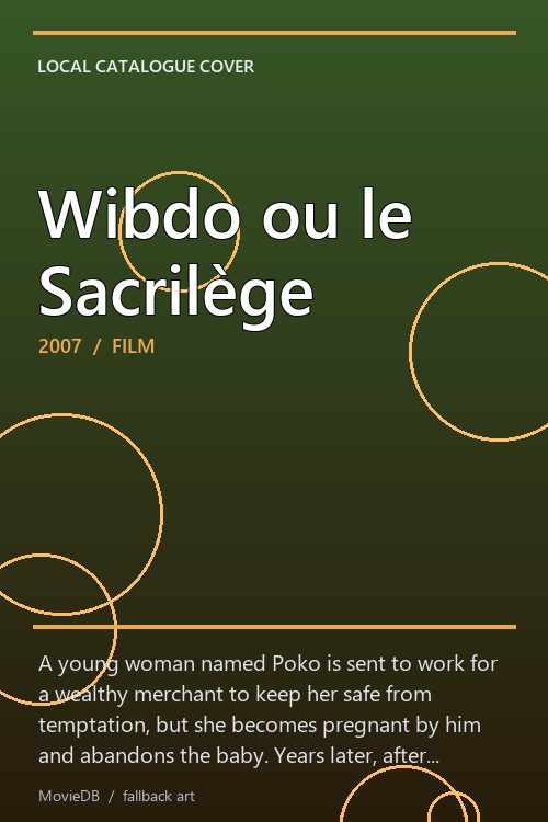 Wibdo ou le Sacrilège poster