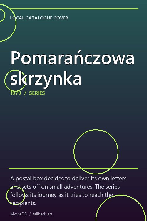 Pomarańczowa skrzynka poster