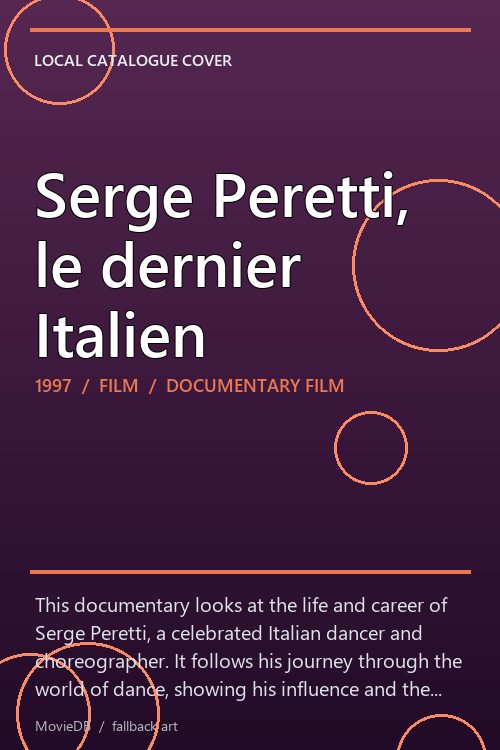 Serge Peretti, le dernier Italien poster