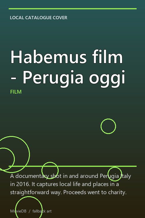 Habemus film - Perugia oggi poster