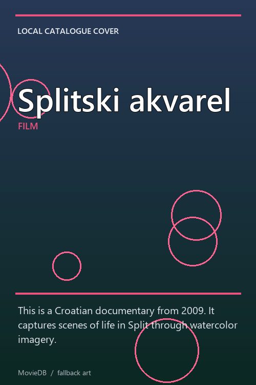 Splitski akvarel poster