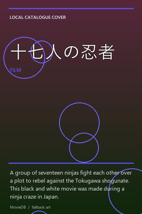 十七人の忍者 poster