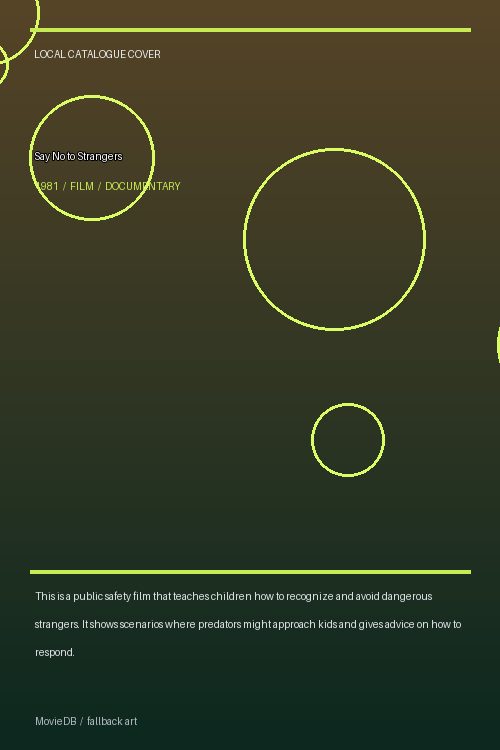 Say No to Strangers poster