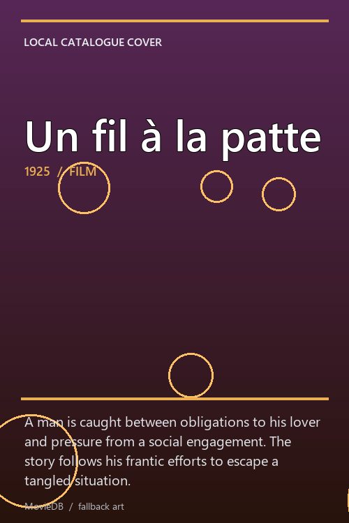 Un fil à la patte poster