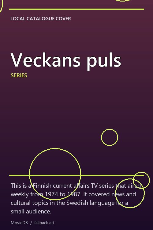 Veckans puls poster