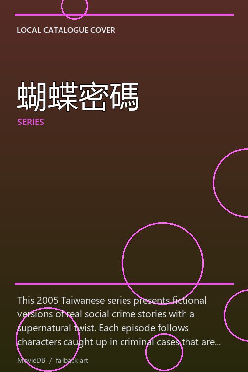 蝴蝶密碼 poster