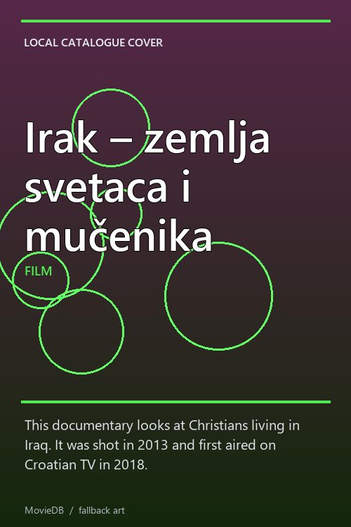 Irak – zemlja svetaca i mučenika poster