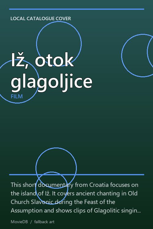 Iž, otok glagoljice poster