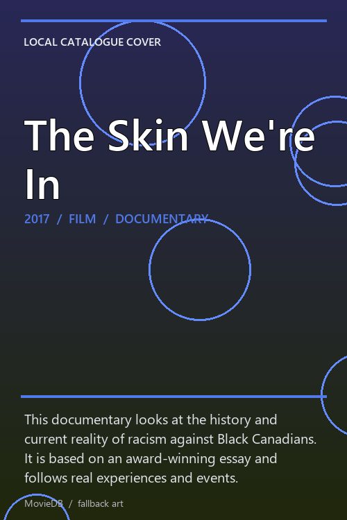 The Skin We're In poster