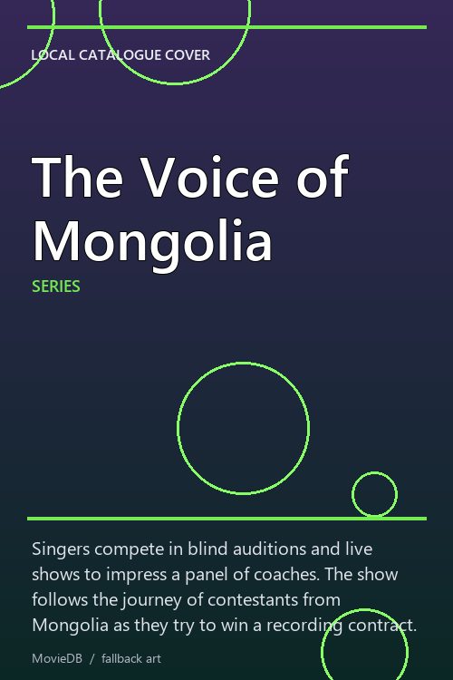 The Voice of Mongolia poster