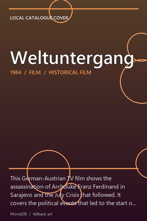 Weltuntergang poster