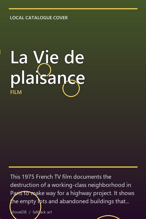 La Vie de plaisance poster
