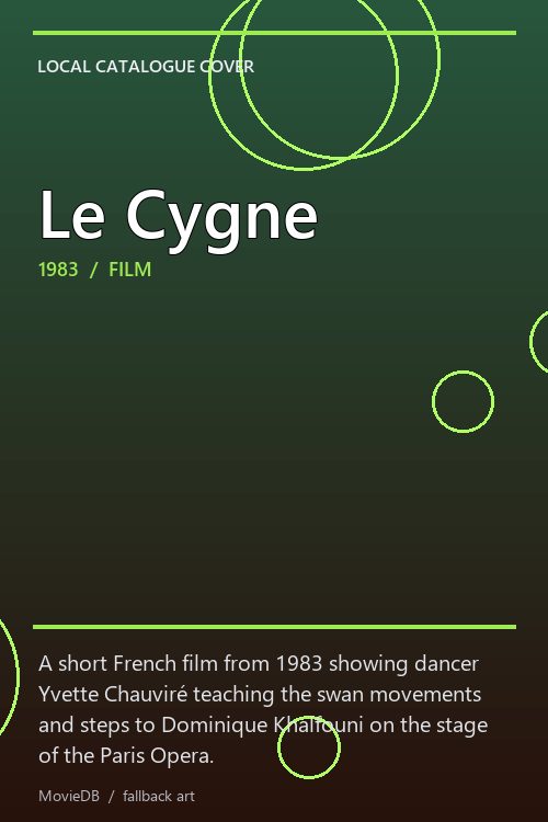 Le Cygne poster