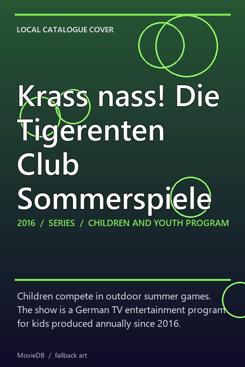Krass nass! Die Tigerenten Club Sommerspiele poster