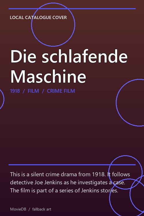 Die schlafende Maschine poster