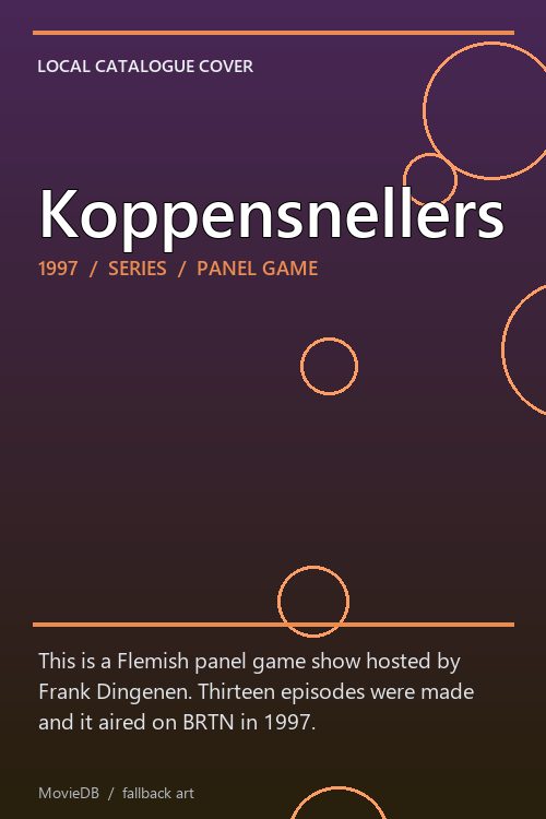 Koppensnellers poster