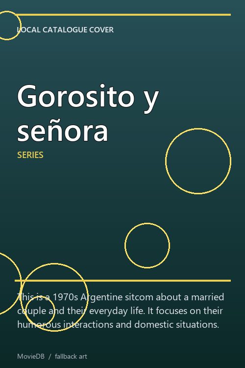 Gorosito y señora poster