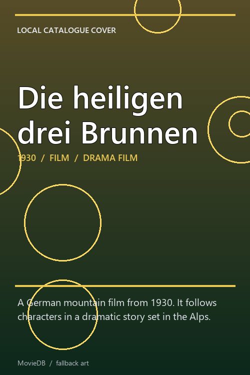 Die heiligen drei Brunnen poster