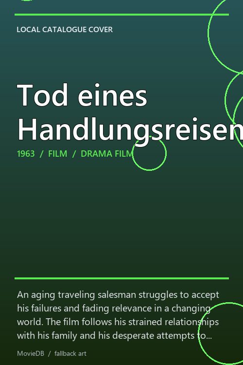 Tod eines Handlungsreisenden poster