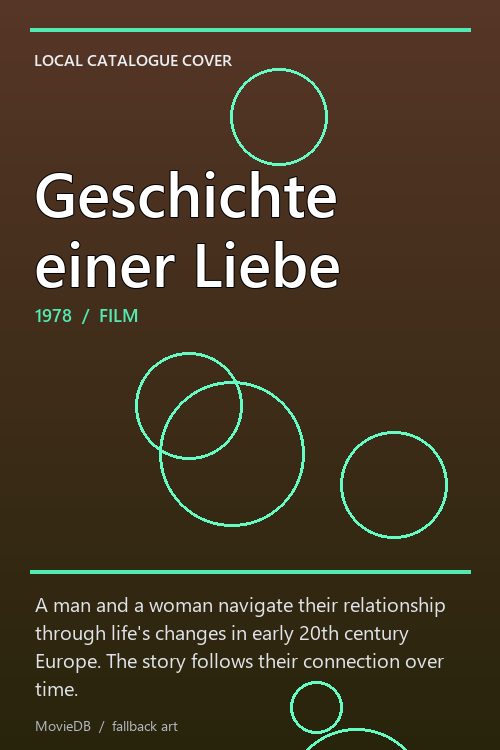 Geschichte einer Liebe poster