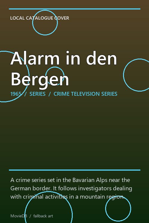 Alarm in den Bergen poster