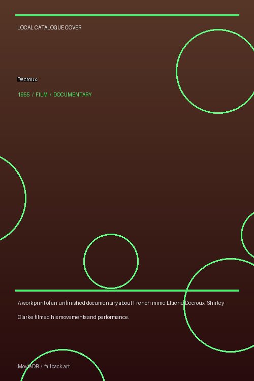 Decroux poster