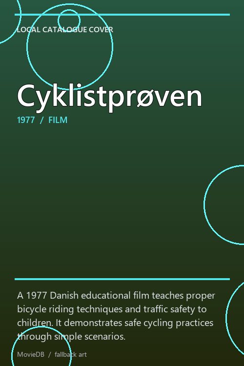 Cyklistprøven poster