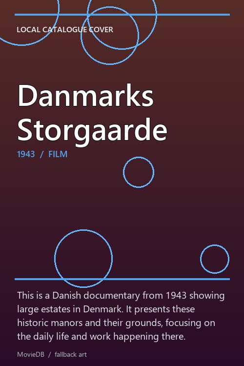 Danmarks Storgaarde poster