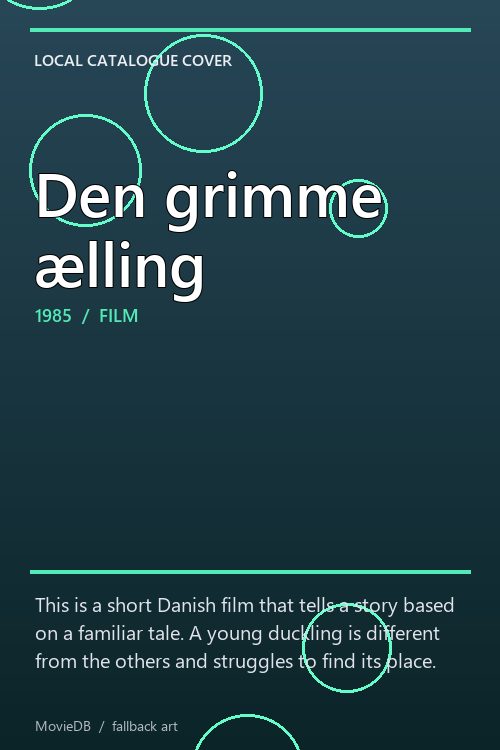 Den grimme ælling poster