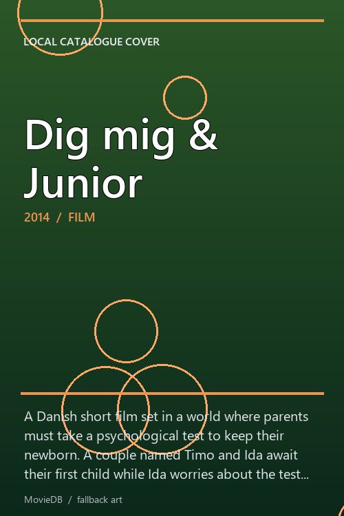 Dig mig & Junior poster