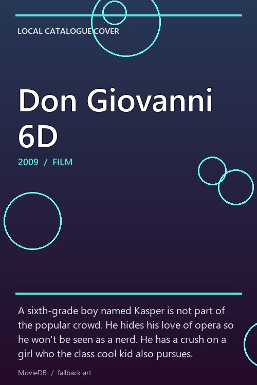 Don Giovanni 6D poster