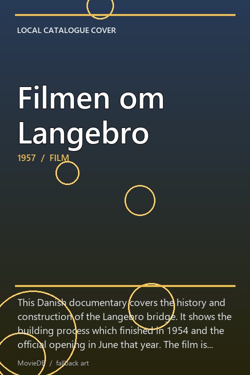 Filmen om Langebro poster