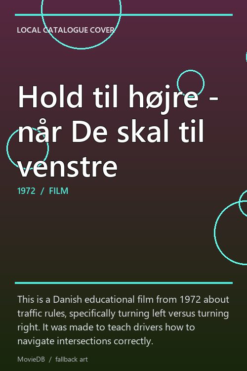 Hold til højre - når De skal til venstre poster